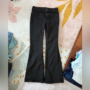 GAP Charcoal High-Rise Flare Jeans